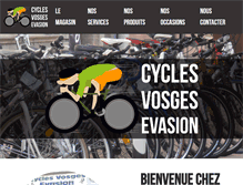 Tablet Screenshot of cycles-vosges-evasion.fr
